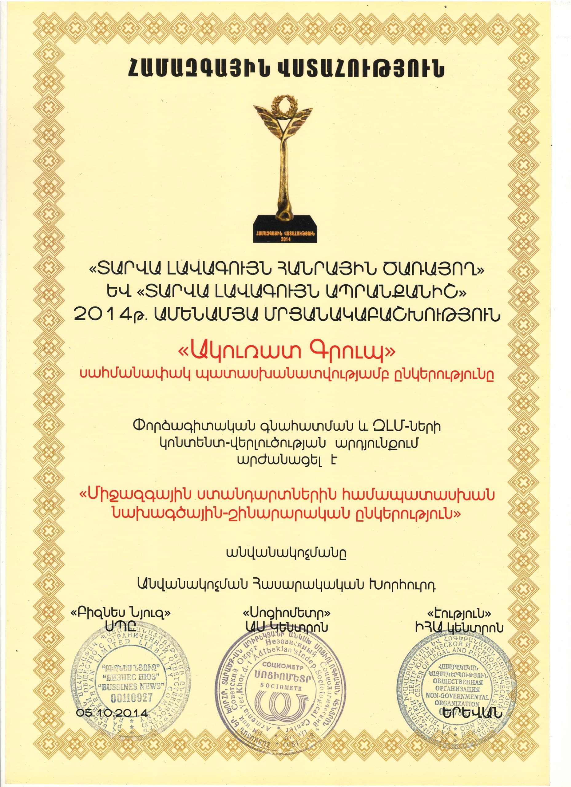 Award nomination 2